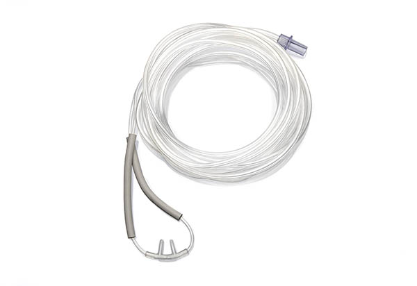 Intersurgical EarGuard™ zuurstofbril voor volwassenen, gebogen prong en zuurstofslang van 5.0m