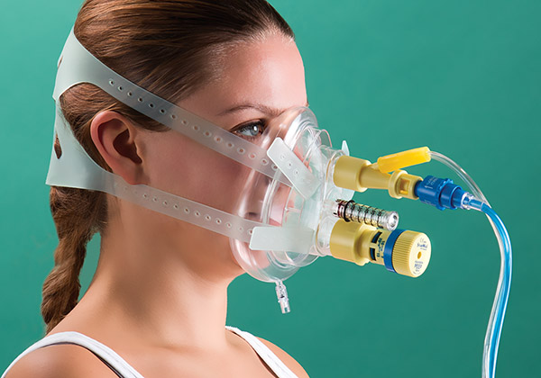 Ventumask 30 CPAP masker met geïntegreerde venturi flowdriver en instelbare PEEP klep, klein