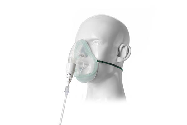 Intersurgical EcoLite™ masker voor volwassenen met 28% zuurstof venturi, wit en zuurstofslang van 1.8m