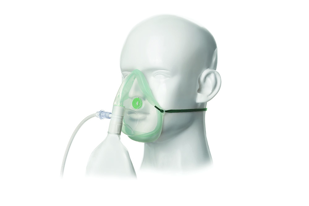 Intersurgical EcoLite™ hoog concentratie zuurstofmasker voor volwassenen met zuurstofslang van 2.1m