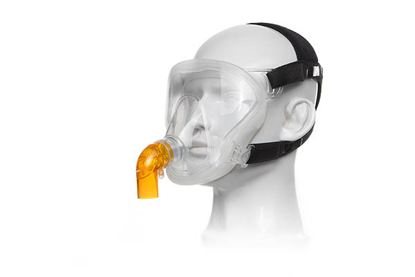 FitMax™ CPAP Total Face Gezichtsmasker, vented, met anti-verstikkingshoekstuk en hoofdband, groot