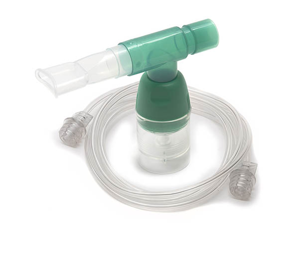 Cirrus™2 vernevelaar met universeel T-stuk en mondstuk en 1.8m schroefdraadslang