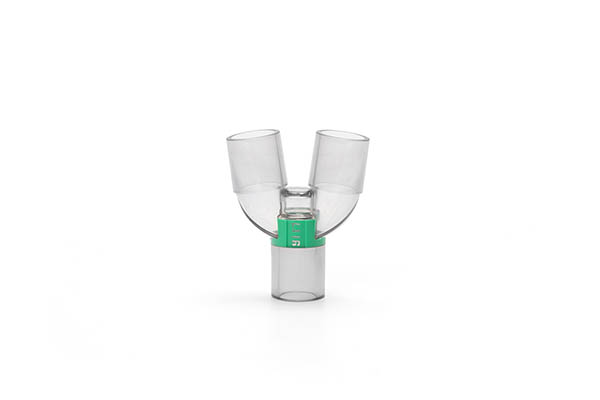 Transparant Y-stuk, 22M/15F-22M zonder poorten