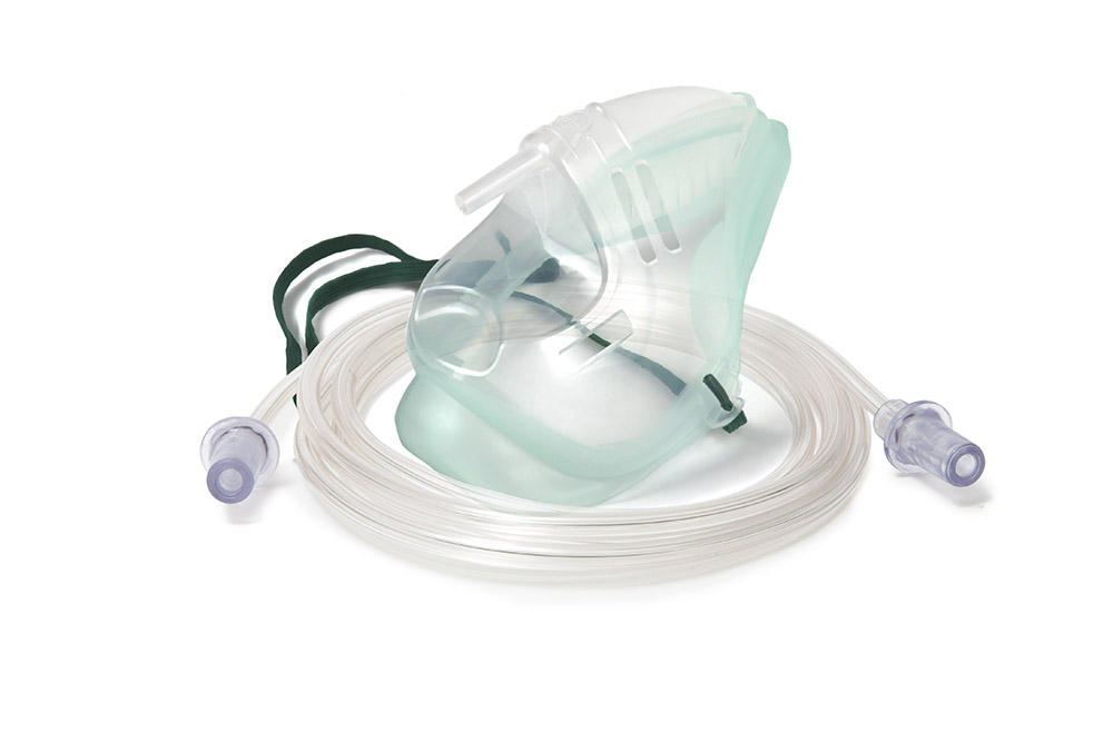 Intersurgical EcoLite™ medium concentratie zuurstofmasker voor volwassenen met zuurstofslang van 2.1m
