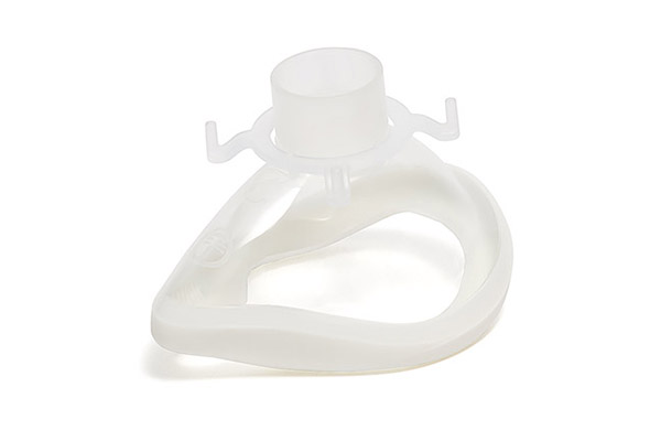 ClearLite anesthesiemasker voor kinderen, witte cuff, maat 2, 22F 