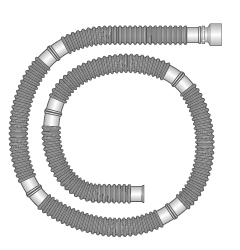 22mm Flextube™ gas afzuigslang van 5.2m, met 30F connector