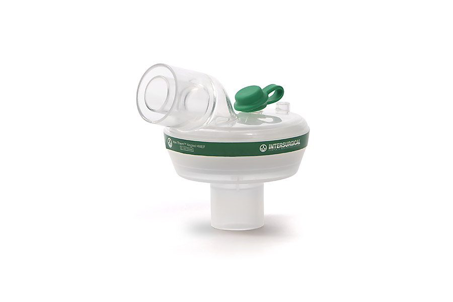 Inter-Therm™ gehoekt HMEF met luer aansluiting