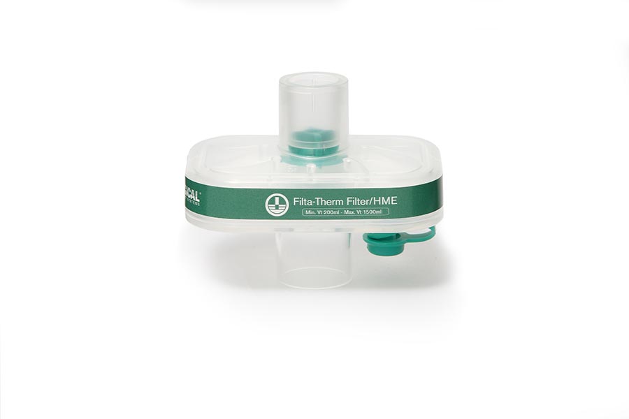 Filta-Therm™ HMEF met luer lock aansluiting en afsluitdop