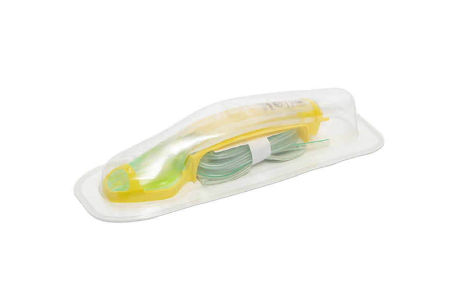 i-gel®O₂ Plus Resus Pack voor klein volwassenen (30-60kg); maat 3 i-gel O2 met gele haakring, glijmiddel, nekband voor goede bevestiging in traumasituaties en CH16 zuigkatheter