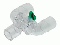 Draaibaar Y-stuk 22M/15F – 22MM – 22M met luer lock poort