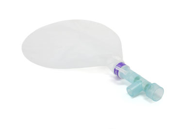 02/N20 Beademingssysteem met een 2.0L PVC ballon voor single use en gastoevoerslang, ≥ 2m