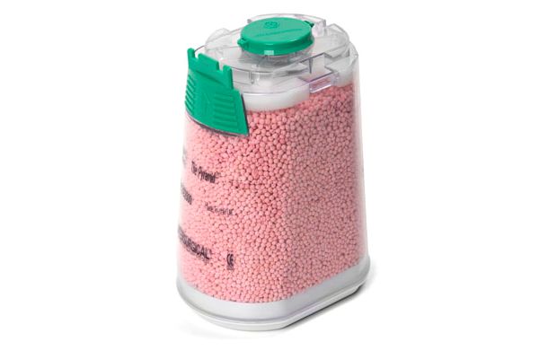 De Pyramid Spherasorb™ 1.0kg, roze naar wit kleurverandering, voor gebruik op de Dräger® CLIC® adaptoren